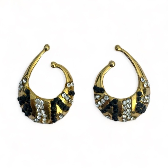 Rare VTG 80s Earcuffs - Made in Italy - Picture 1 of 4